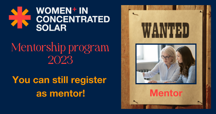 Mentorship program - Women+ in Concentrated Solar